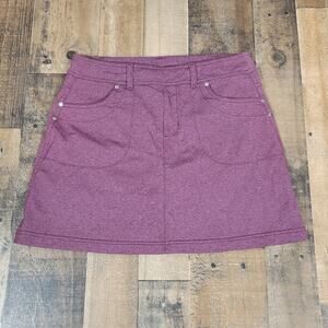 Athleta Small Bettona Heathered‎ Purple Plum Mini Skort Casual Stretch 581198